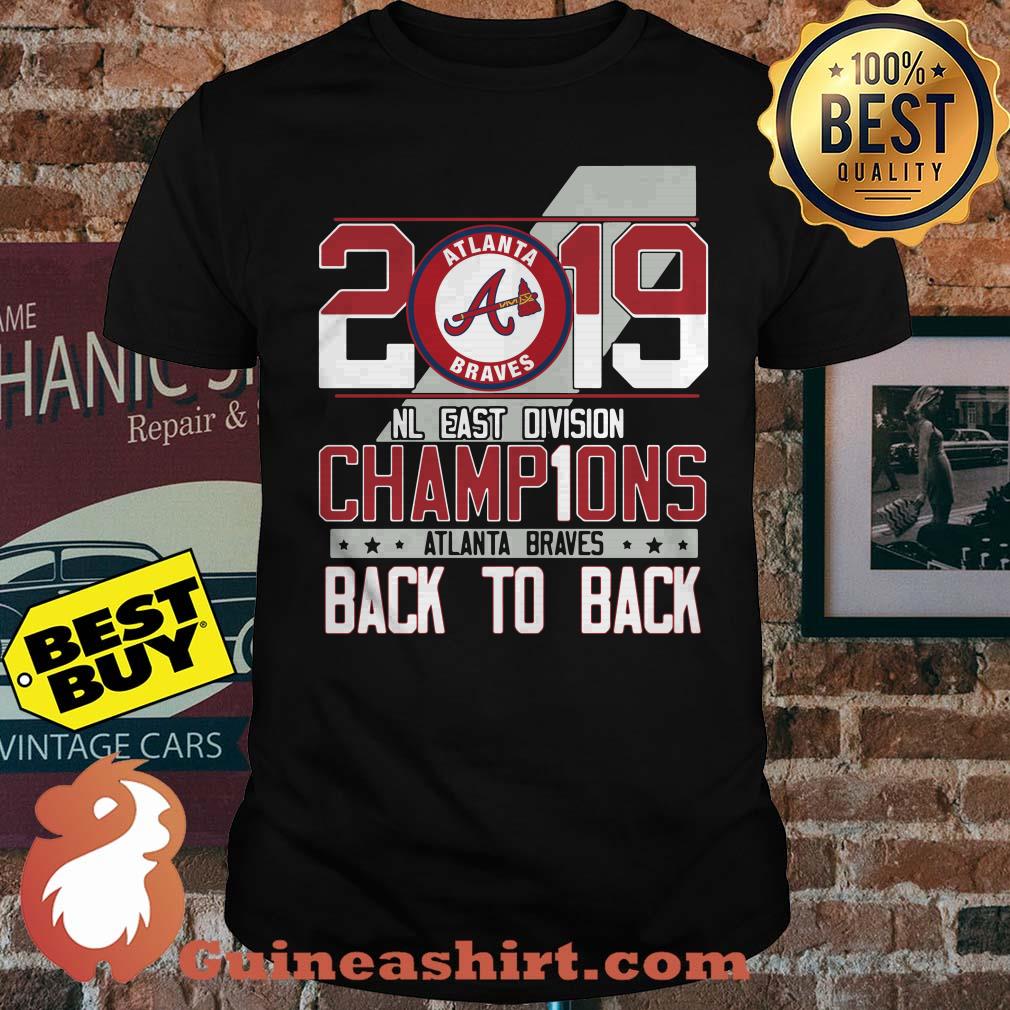 Atlanta Braves 2019 NL East division Champion back to back Shirt