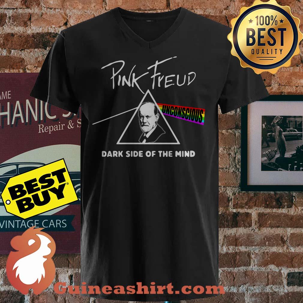LGBT Pink Freud unconscious dark side of the mind v neck
