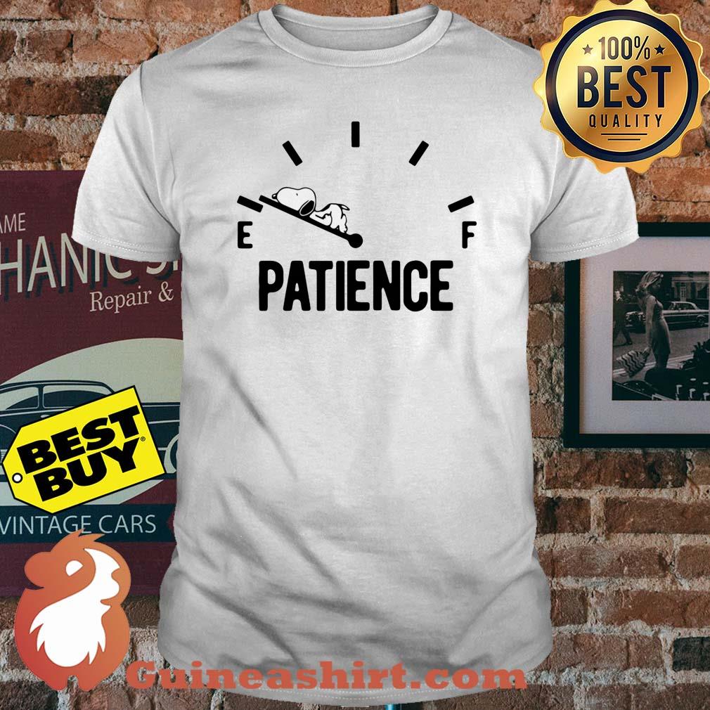 Patience Running Low Fuel Gauge Snoopy shirt