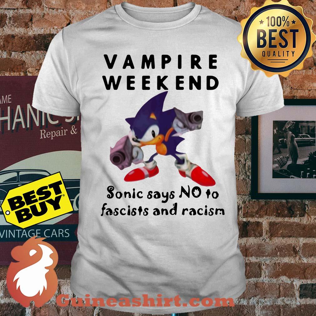 Vampire weekend Sonic says no to fascists and racism shirt