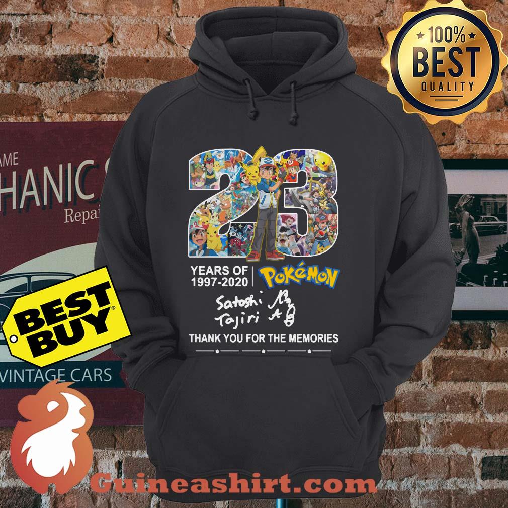 23 years of 1997-2020 Pokemon Satoshi Tajiri thank you for the memories hoodie