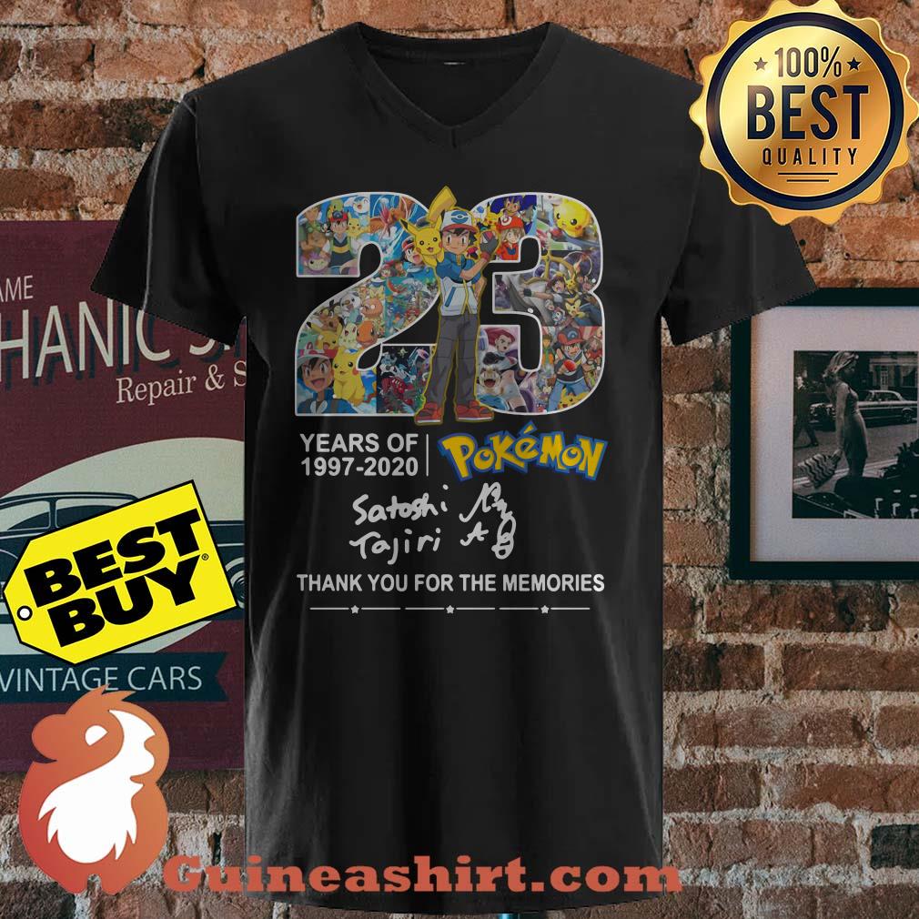 23 years of 1997-2020 Pokemon Satoshi Tajiri thank you for the memories ladies tee