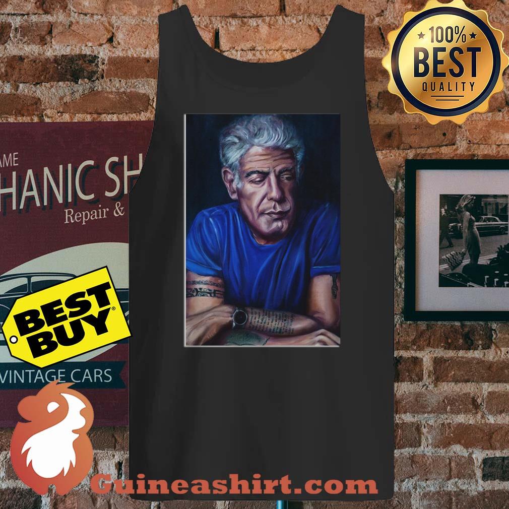 Anthony Bourdain Portrait Oil Painting Original Art tank top
