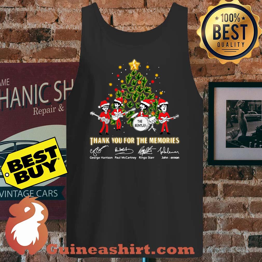 The Beatles Thank you for the memories signature Christmas tank top