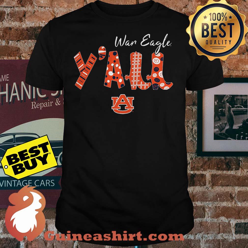 Best War Eagle Y'all Auburn University logo Shirt