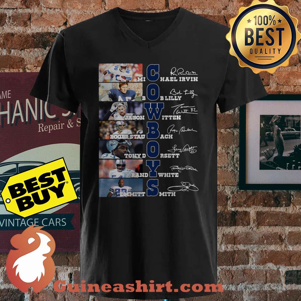 Cowboys Michael Irvin Boblilly Jason Witten Signatures shirt