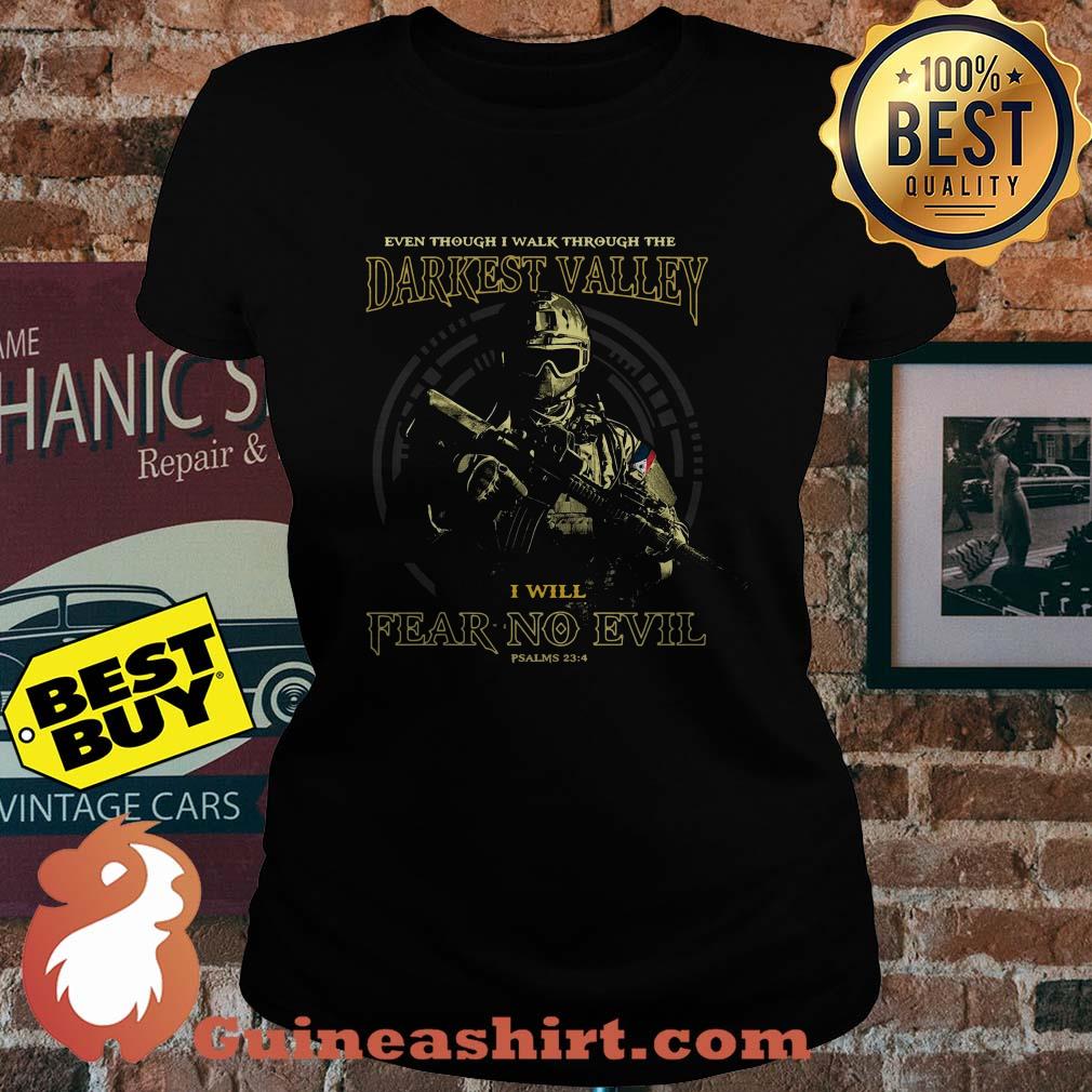 Darkest Valley I Will Fear No Evil Soldados De Fuerzas Especiales ladies tee