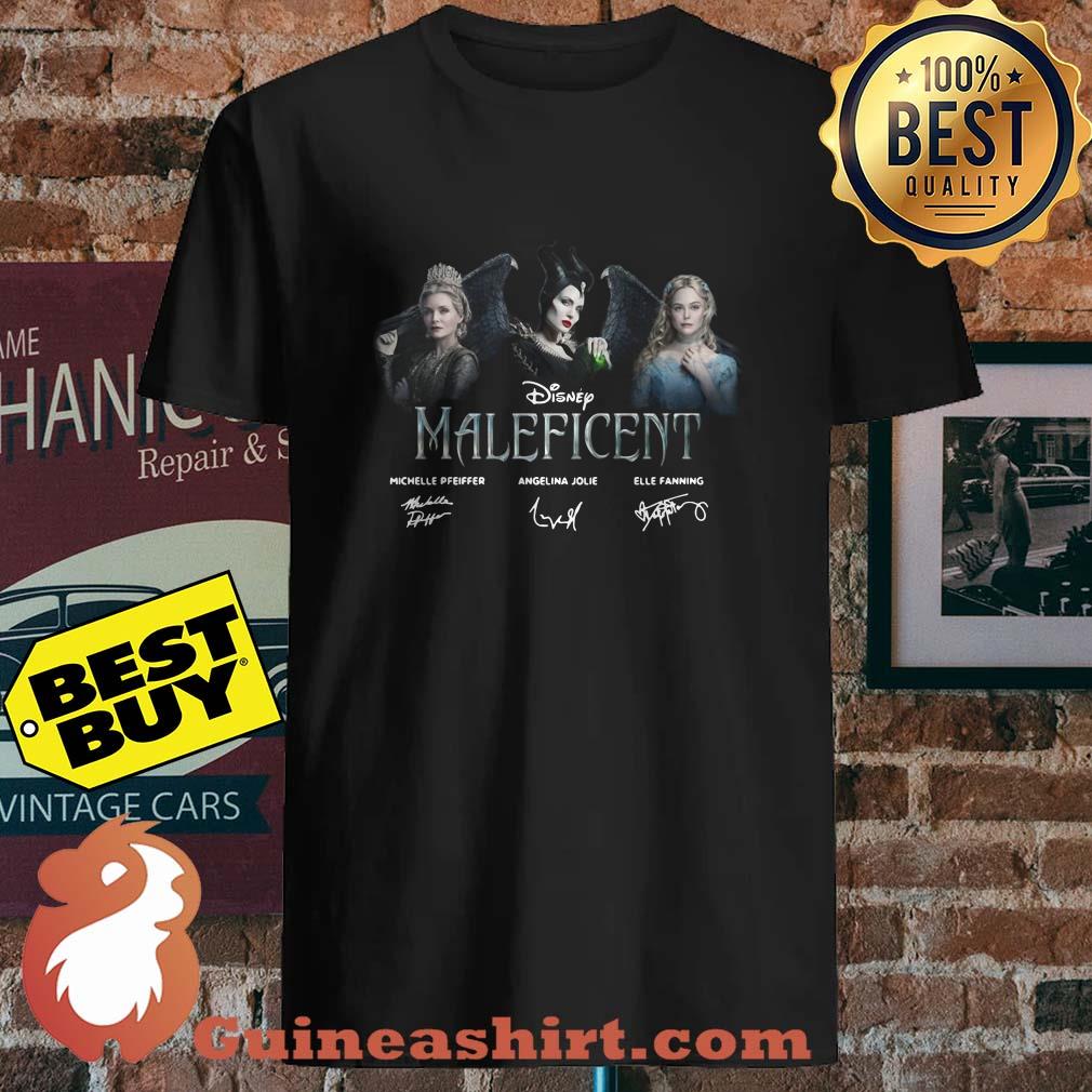 Disney Maleficent Michelle Pfeiffer Angelina Jolie signature shirt
