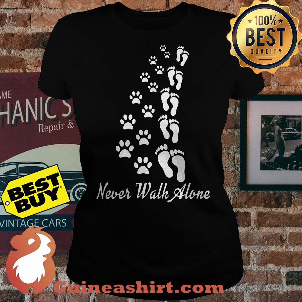 Dog Never walk alone Ladies tee
