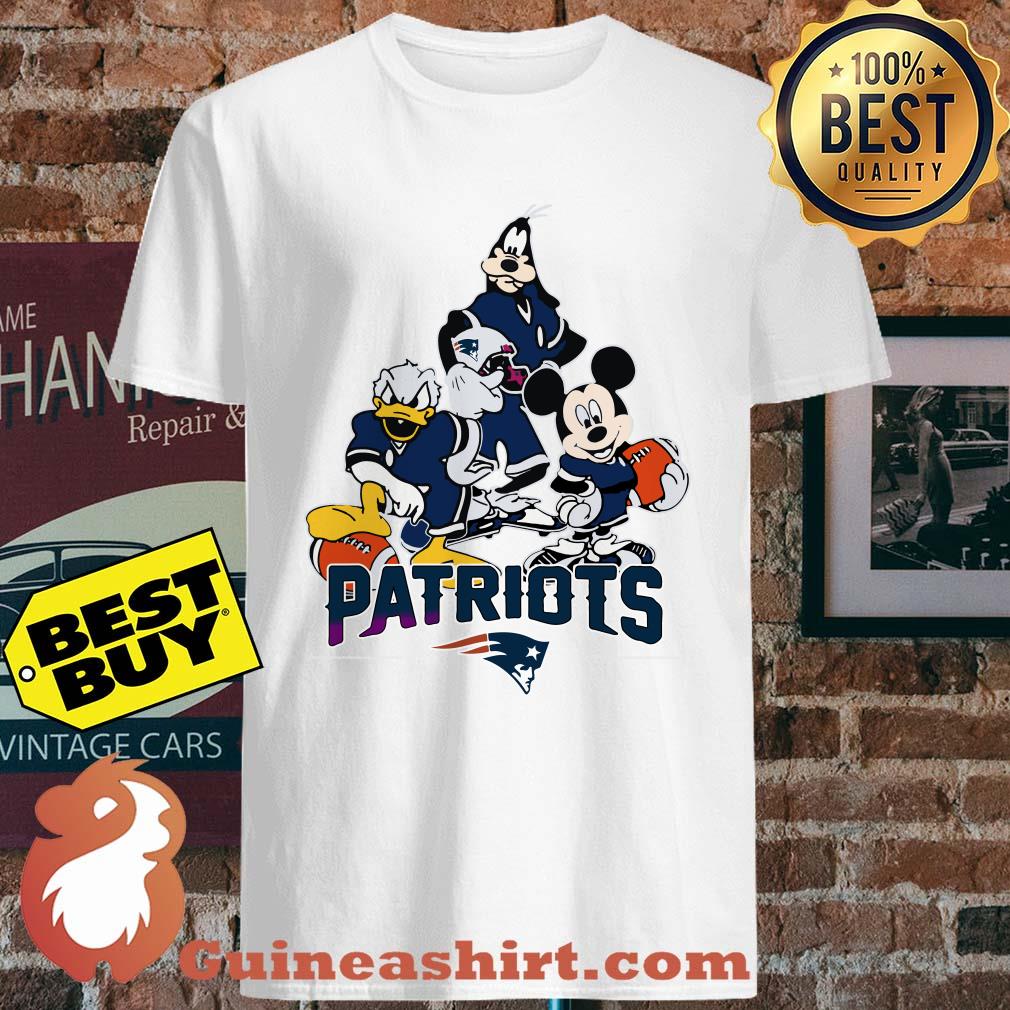 Donald Duck Mickey mouse and Goofy New England Patriots shirt