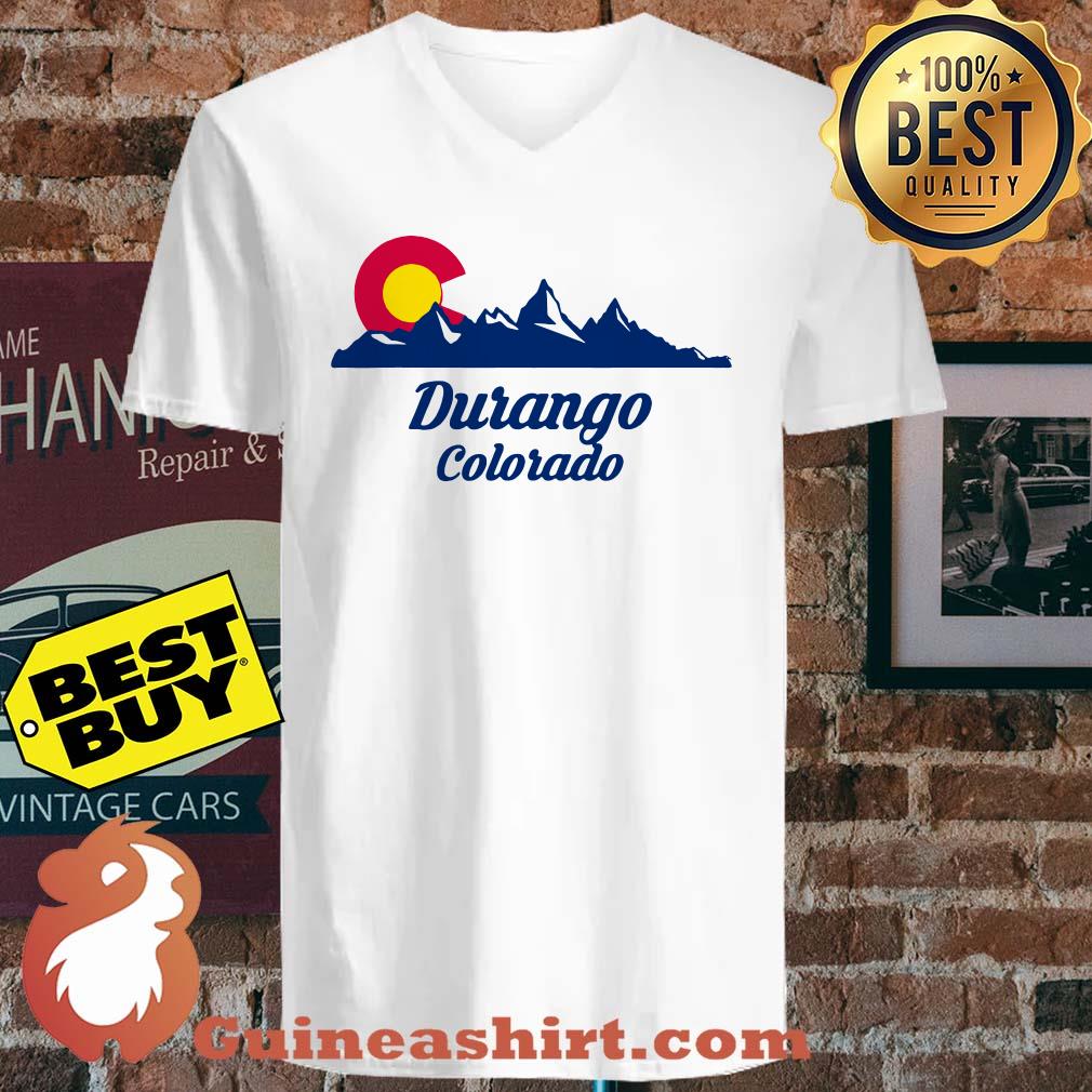 Durango Colorado Flag City CO State Hiking Tourist Mountain shirt