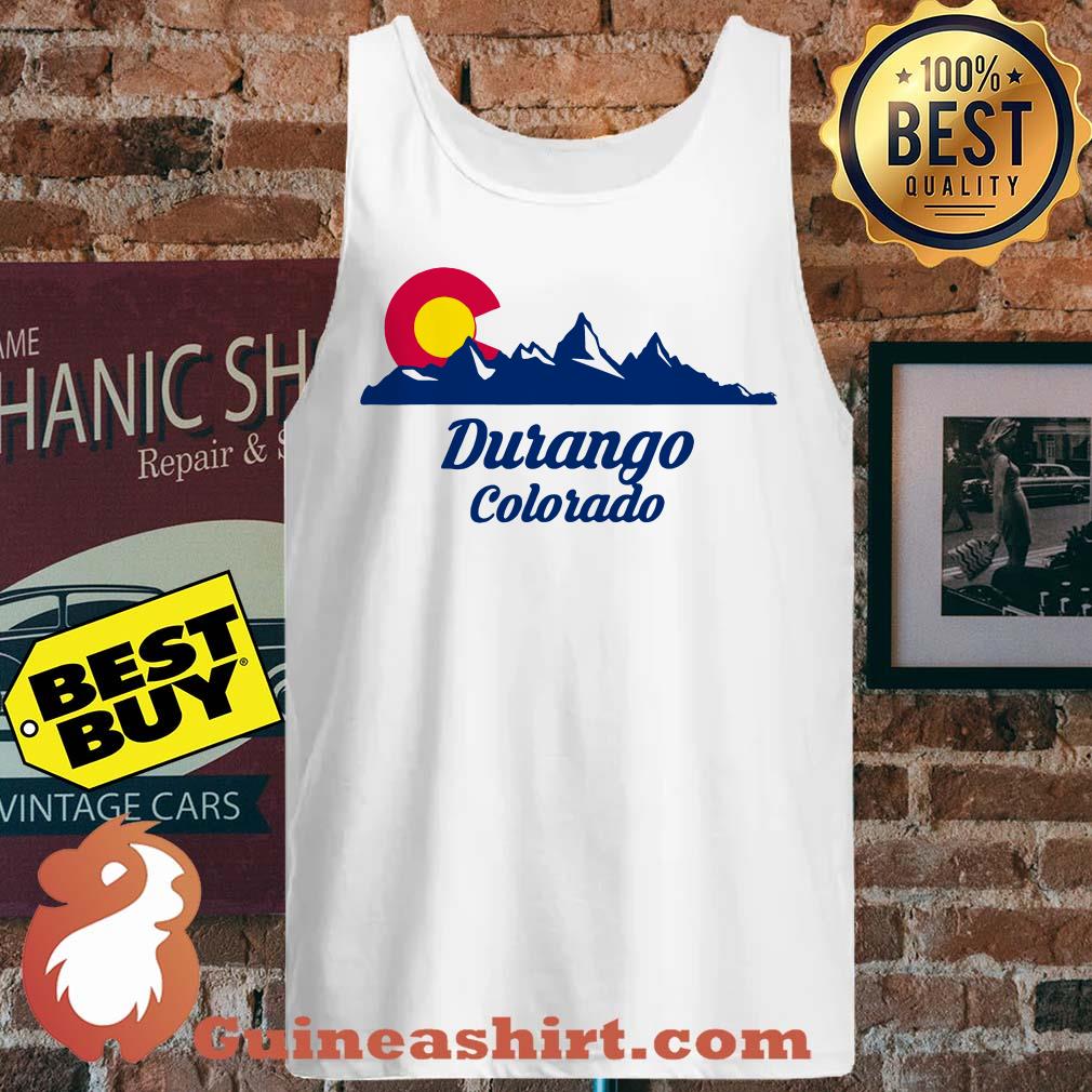 Durango Colorado Flag City CO State Hiking Tourist Mountain tank top