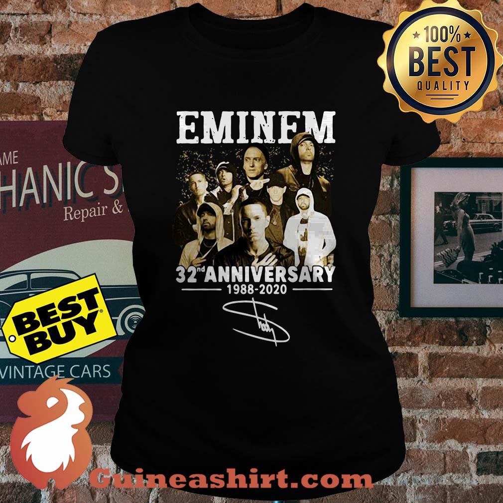 Eminem 32nd Anniversary 1988 2020 signature ladies tee