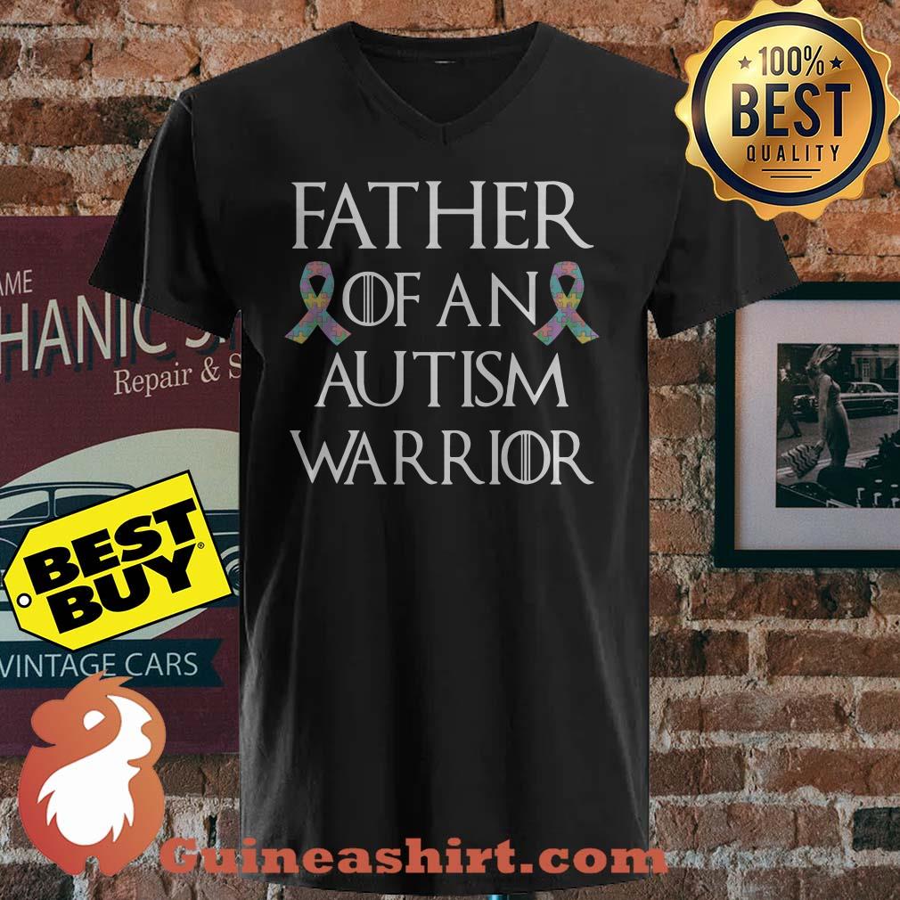 Father Of An Autism Warrior ladies tee