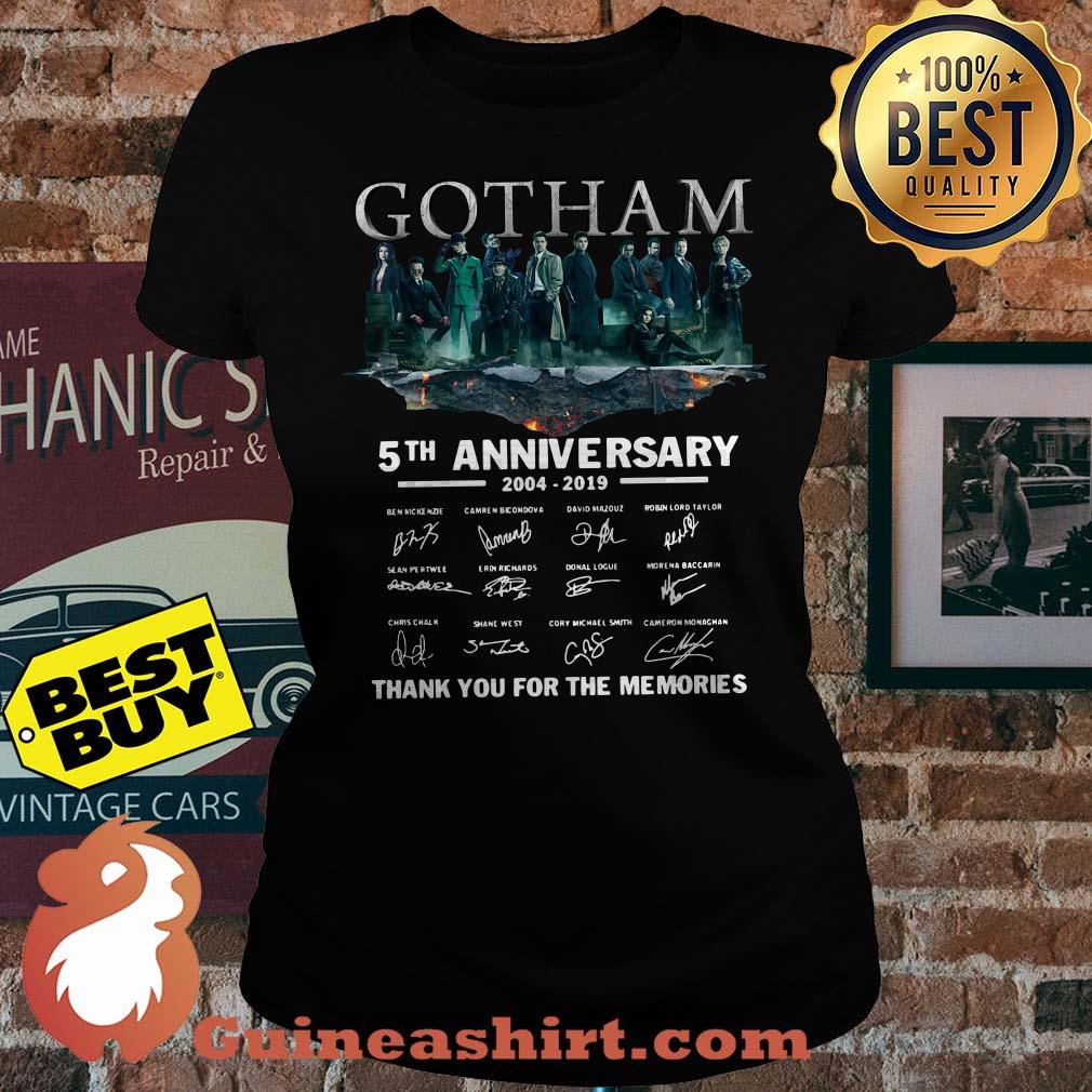 Gotham 5tm anniversary 2004-2019 signature thank you for the memories v-neck