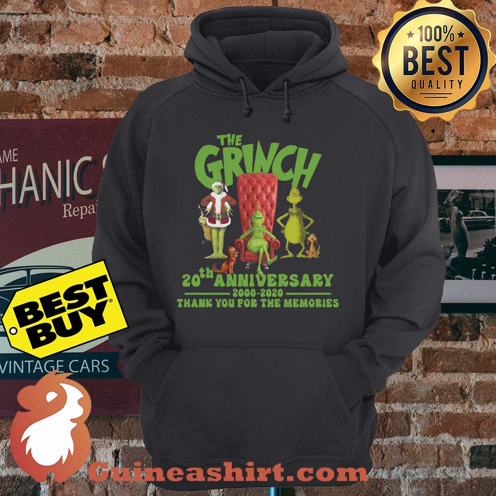 The Grinch 20th anniversary 2000-2020 thank you for the memories Christmas hoodie