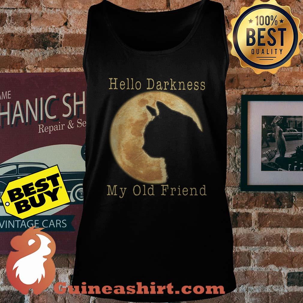 Hello Darkness my old friend cat moon tank top