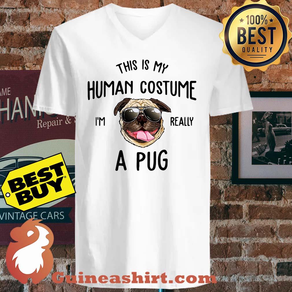 This Is My Human Costume I'm Really A Pug Dog shirt