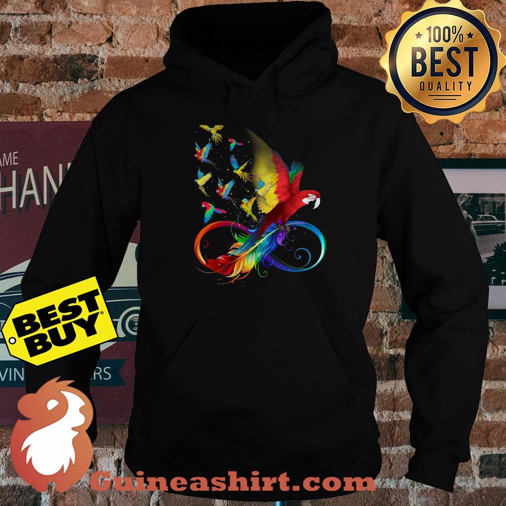 Illustration parrot feather hanes Hoodie
