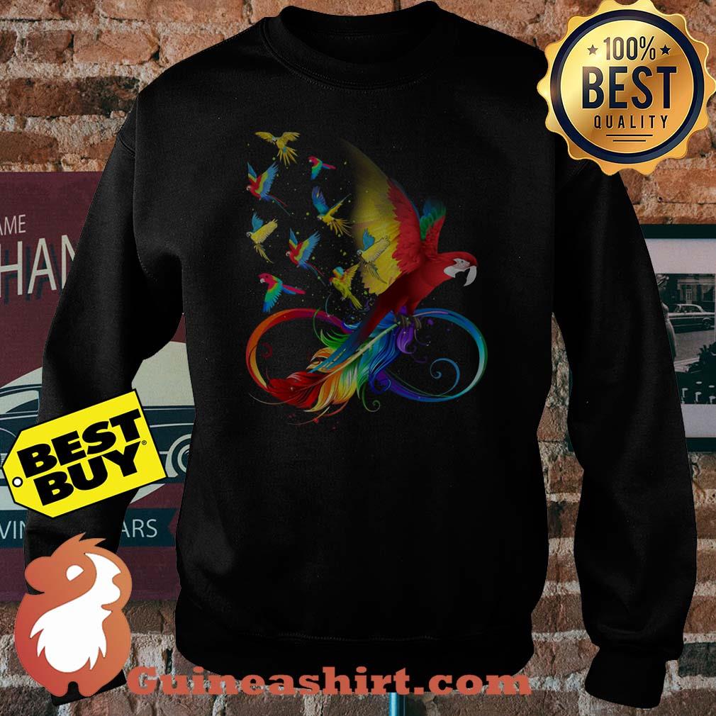 Illustration parrot feather hanes Sweatshirt