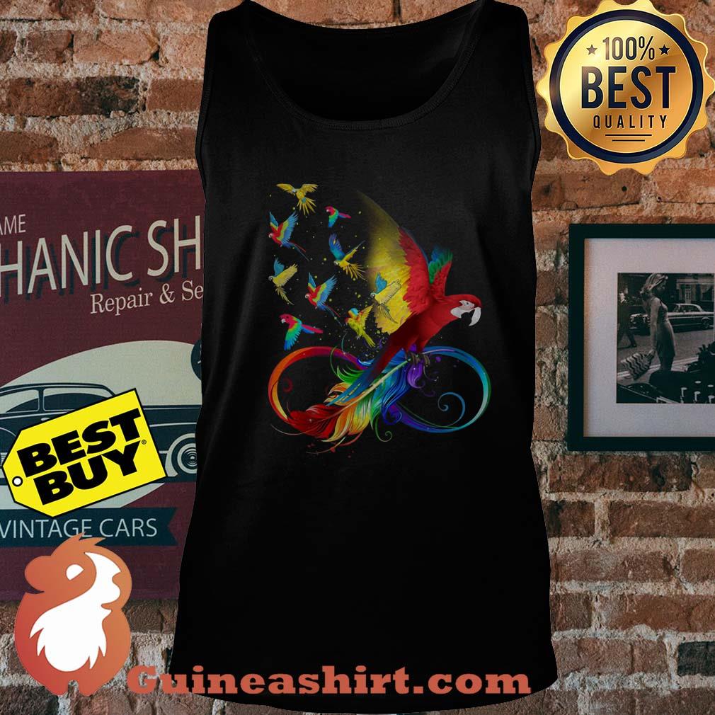 Illustration parrot feather hanes Tank Top