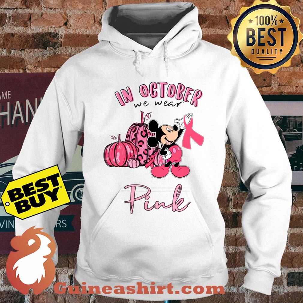 In October we wear pink Mickey Mouse awareness Halloween hoodie
