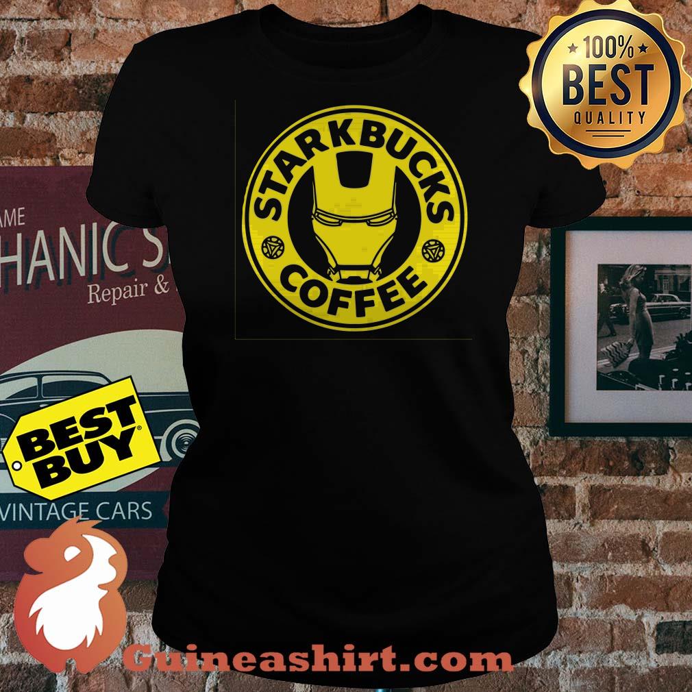 Iron man starkbucks coffee Hoodie Ladies tee