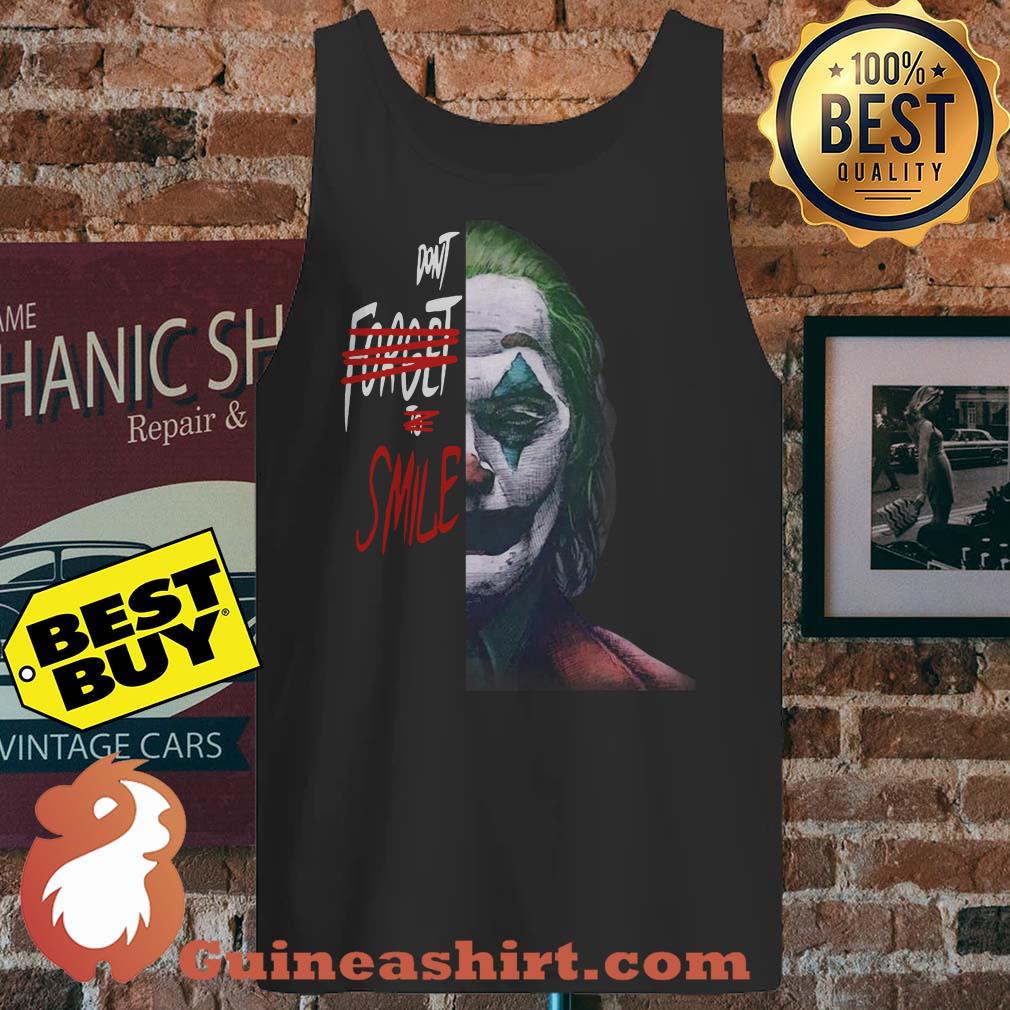 Joker don't forget to smile Joaquin Phoenix’s Halloween tank top