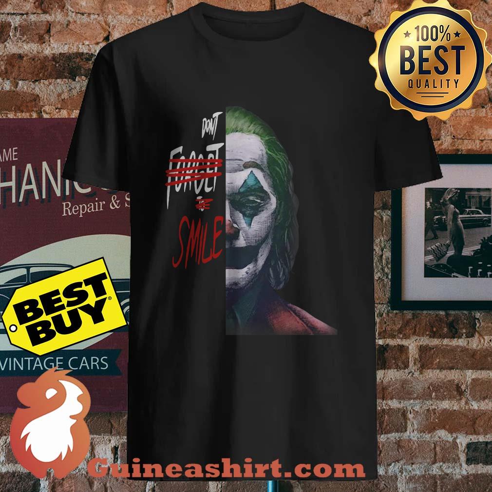 Joker don't forget to smile Joaquin Phoenix’s Halloween v neck