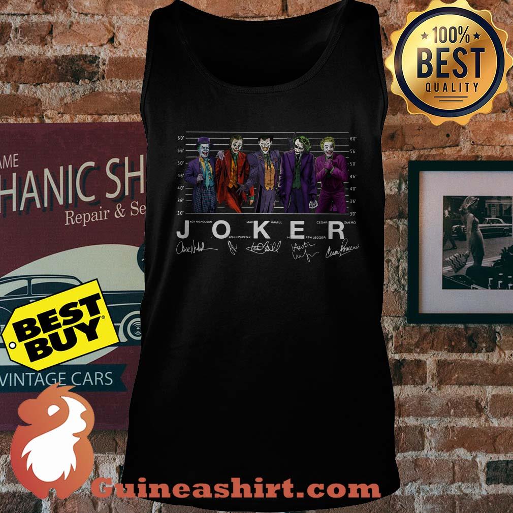 Joker jack Nicholson Joaquin Phoenix Mark Hamill signature tank top