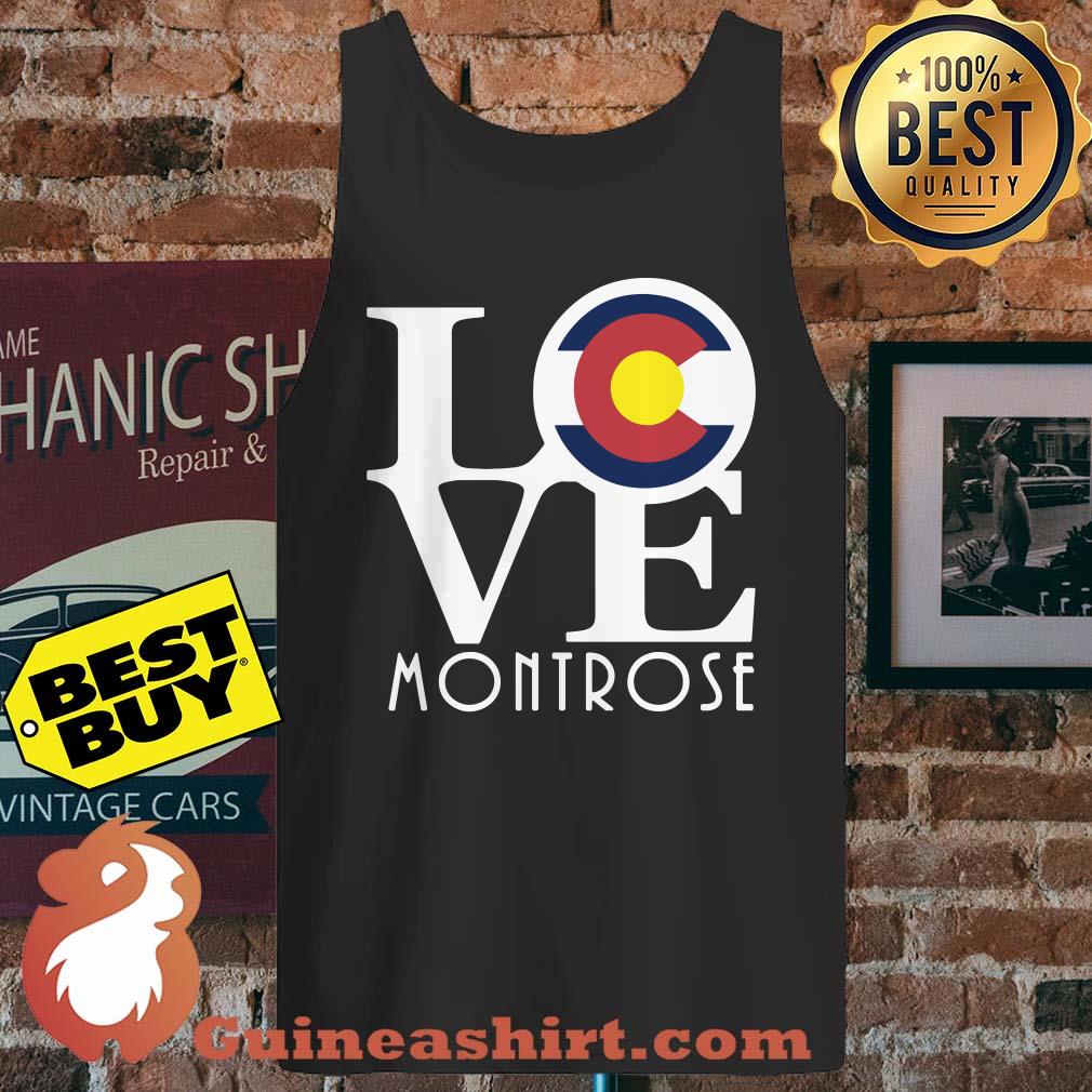 Love Montrose Colorado Local Flag CO tank top