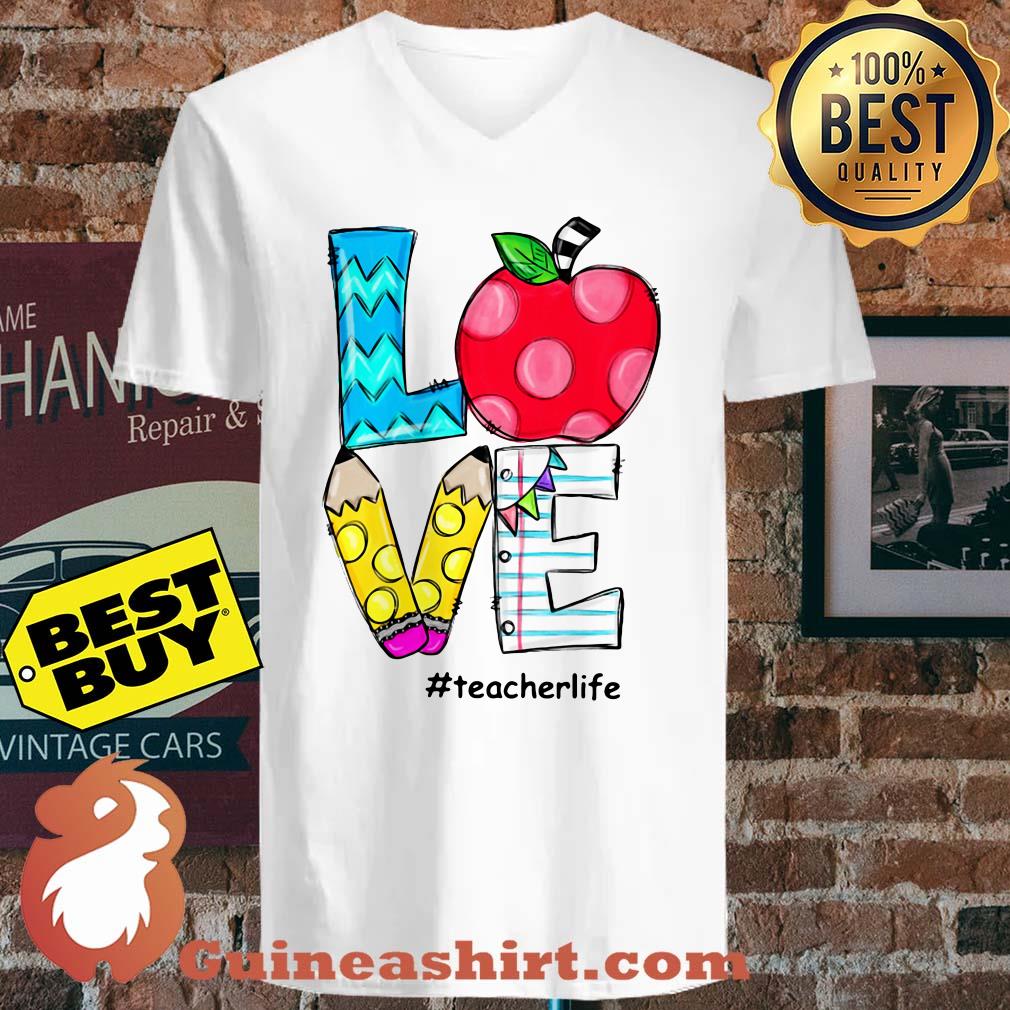 Love Teacher Life Apple Pen Book shirt