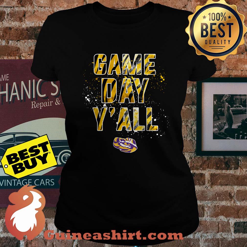 LSU Tigers Game Day Y'all Color ladies tee