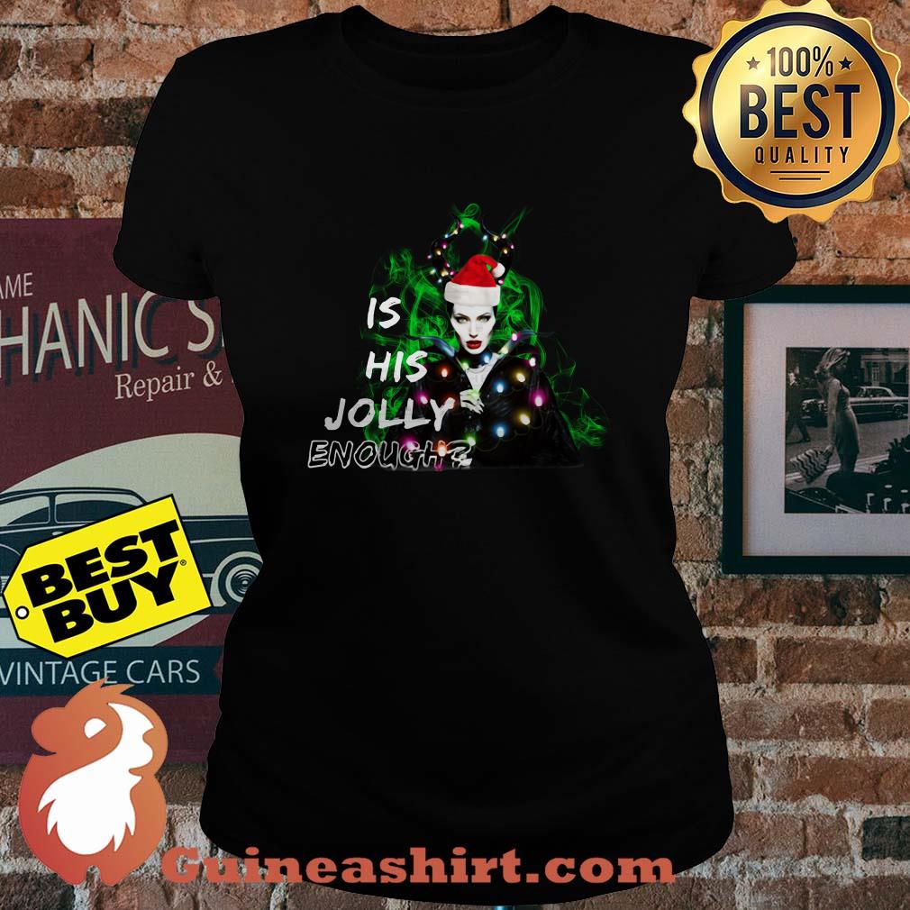 Maleficent Angelina Jolie Is This Jolly Enough Christmas ladies tee