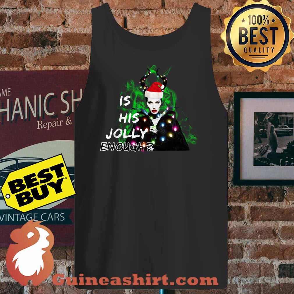 Maleficent Angelina Jolie Is This Jolly Enough Christmas tank top