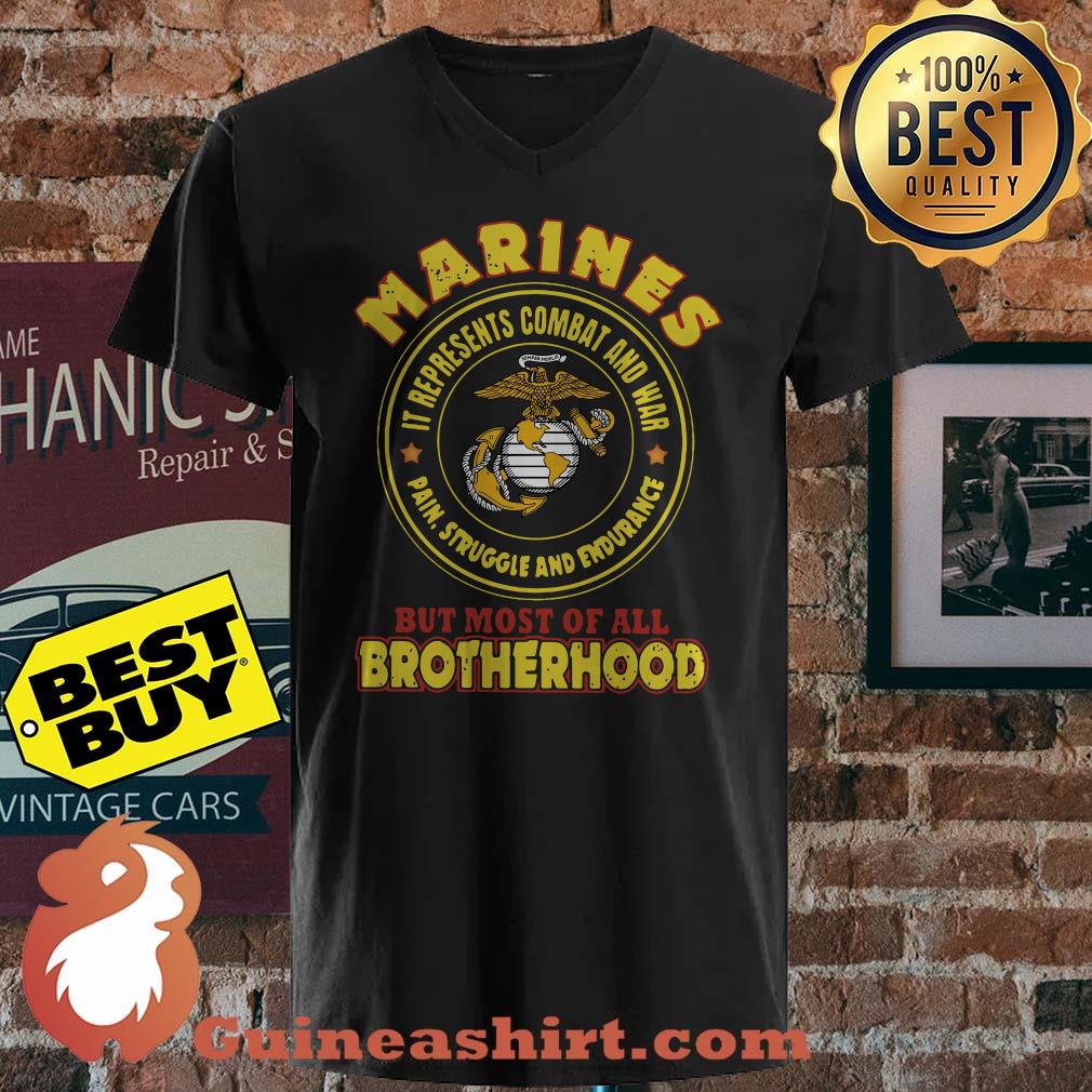 Marines It Represents Combat And War Pain Struggle And Endurance Brotherhood shirt