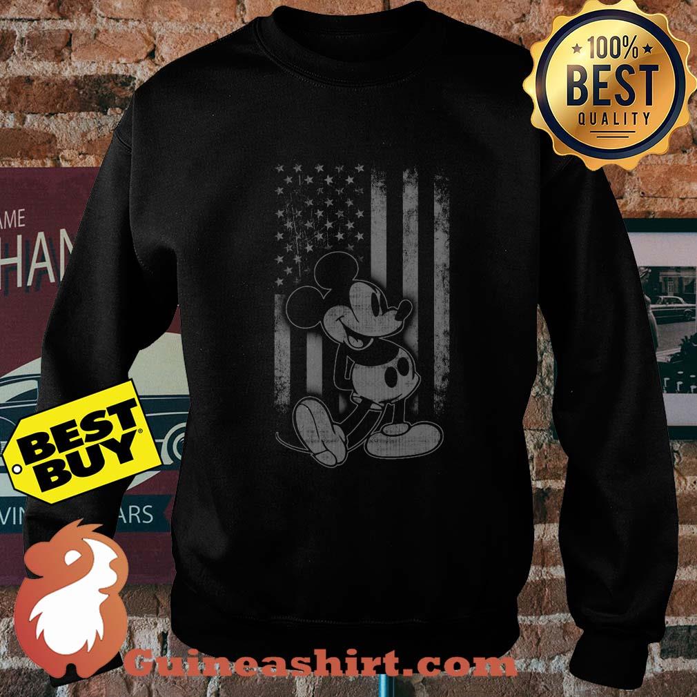 Mickey mouse America flag veteran sweatshirt
