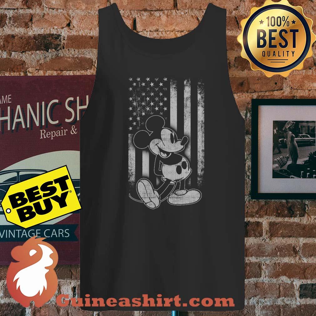 Mickey mouse America flag veteran tank top