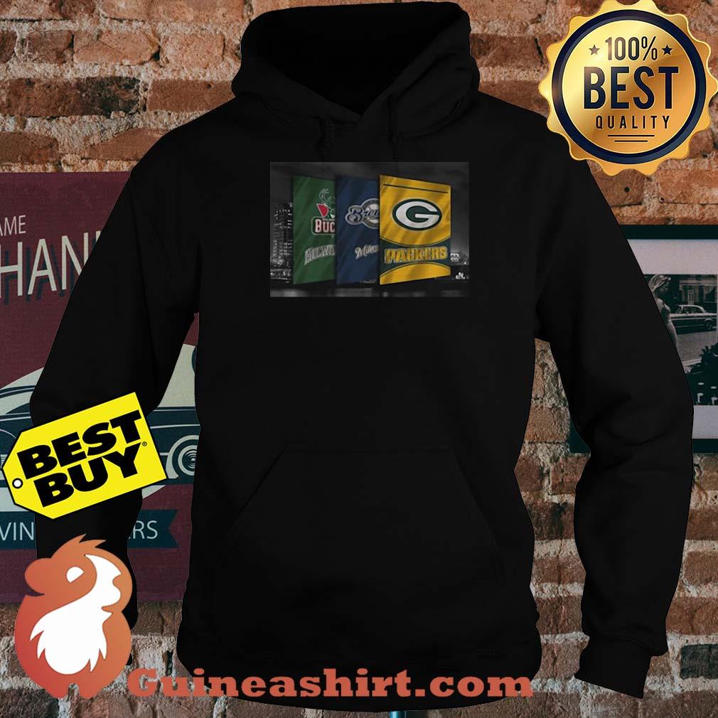 Milwaukee Bucks Brewer Milwaukee Green Bay Packers hoodie