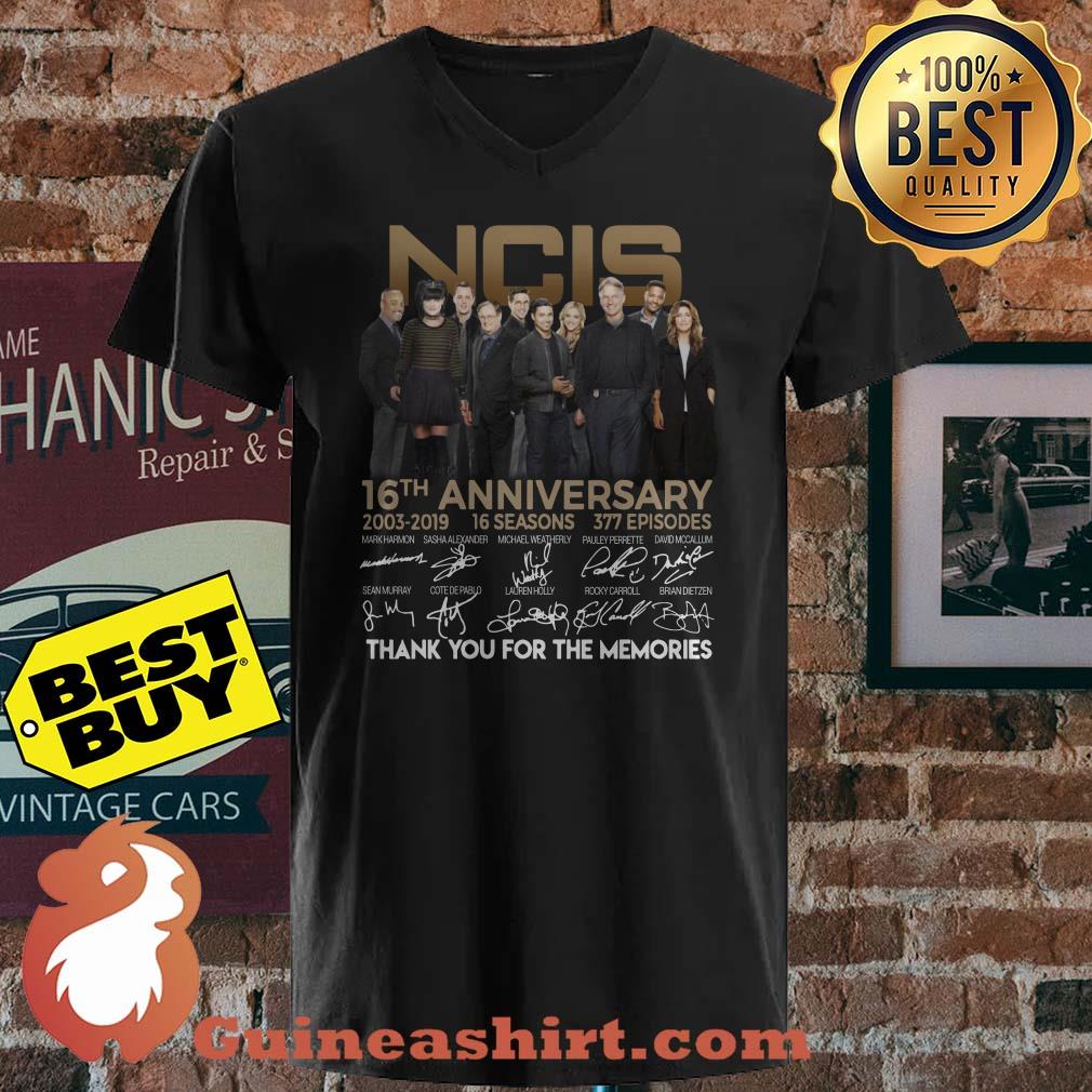 NCIS 16th Anniversary Thank You For The Memories signature shirt