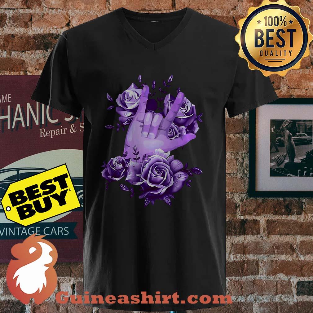 Official Sign Language Rose ladies tee