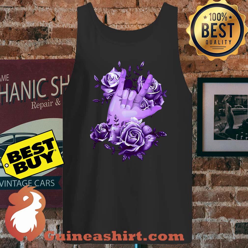 Official Sign Language Rose tank top