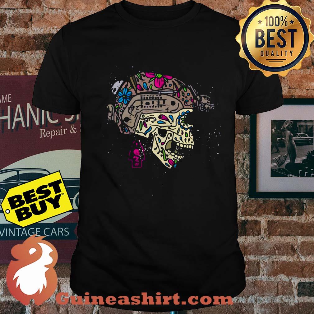 Official Skull sugar operator flower shirt