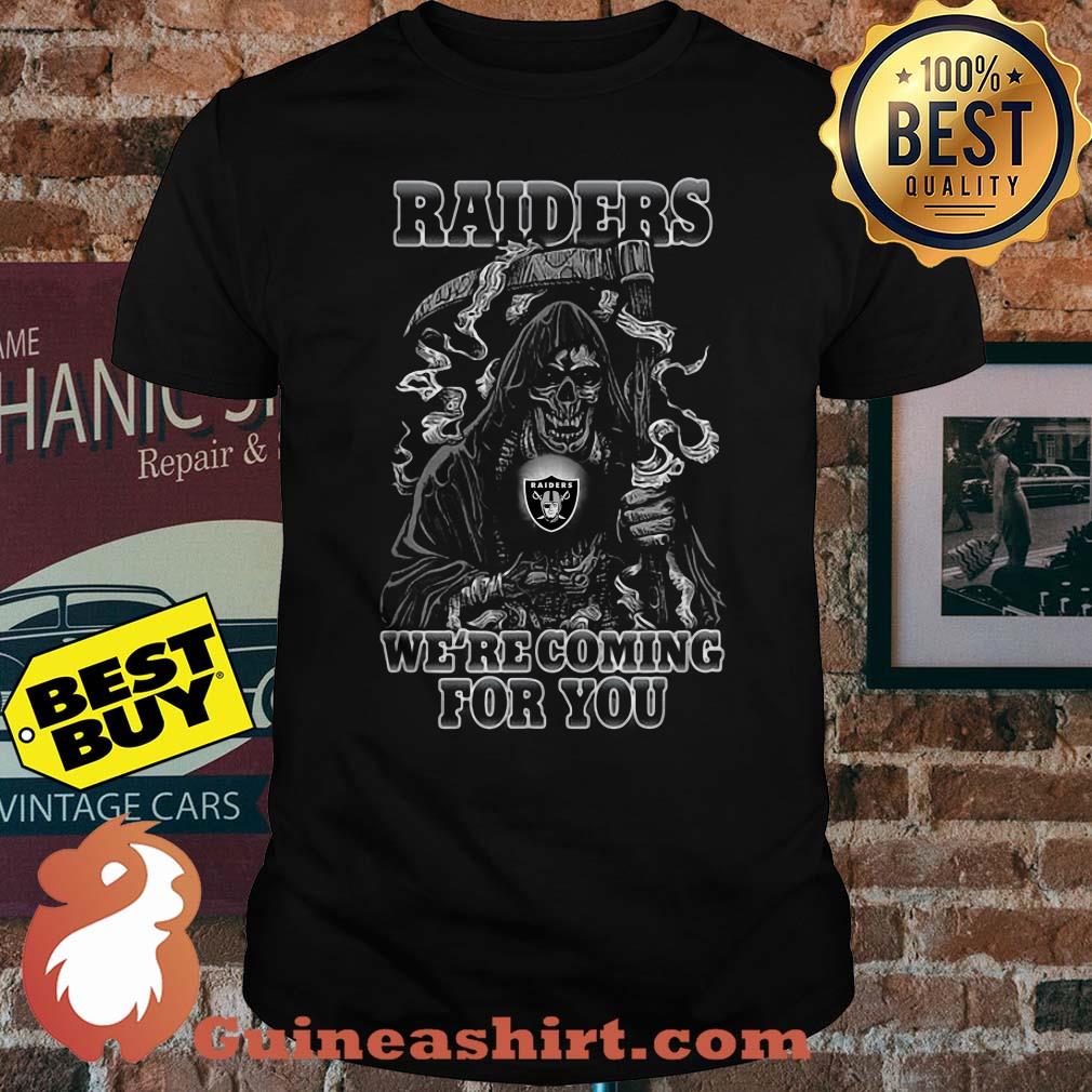 Original Halloween Oakland Raider We're Coming For You NFL shirt