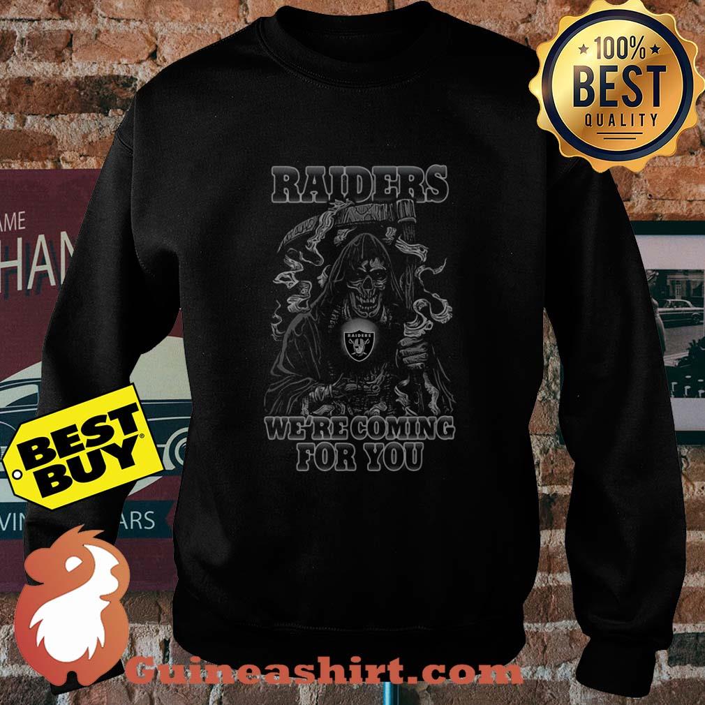Original Halloween Oakland Raider We're Coming For You NFL sweatshirt