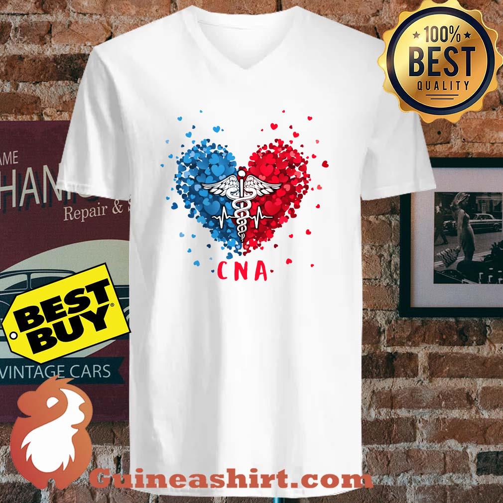 Proud CNA Medical Symbol Caduceus Heart shirt