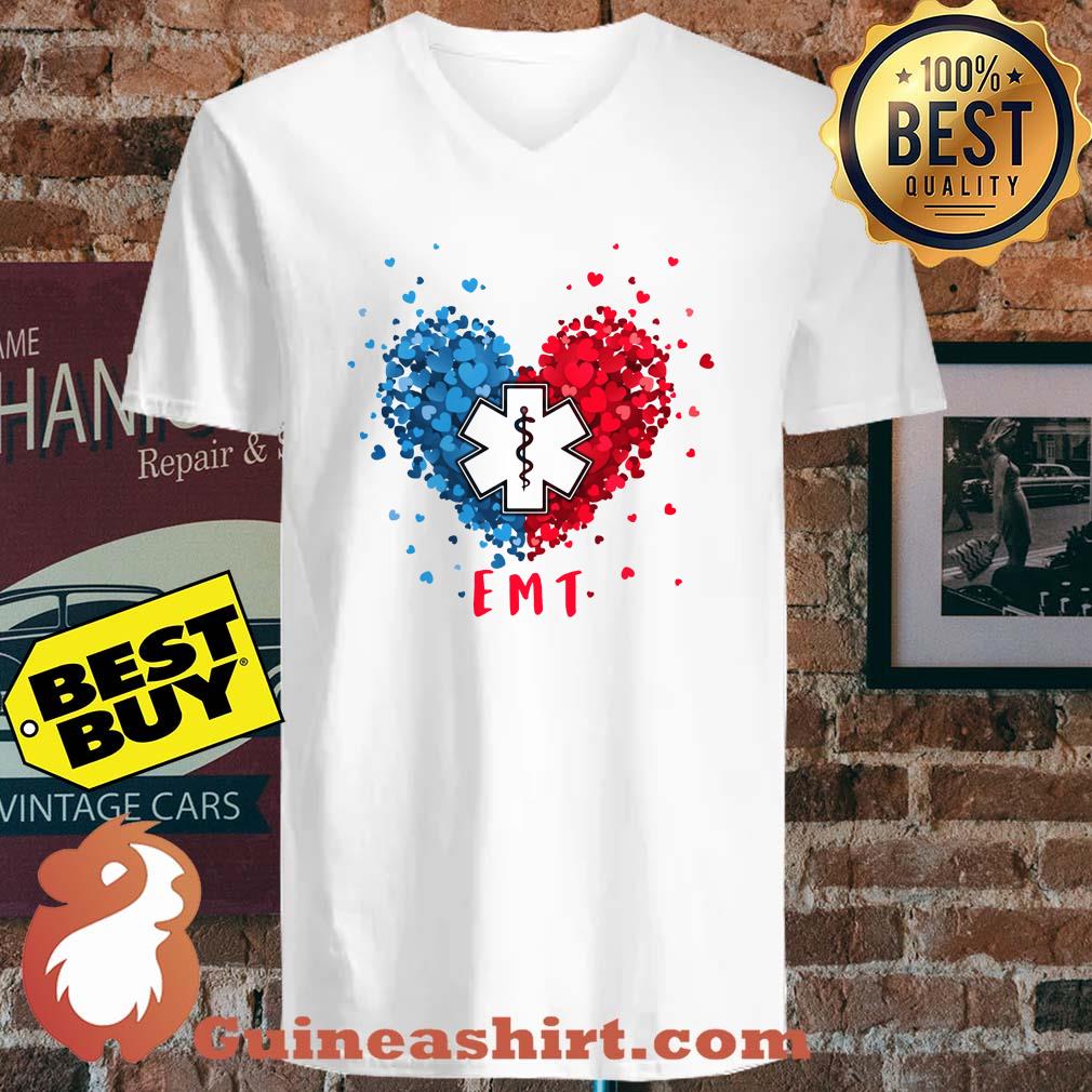 Proud EMT Medical Symbol Asclepius Heart shirt
