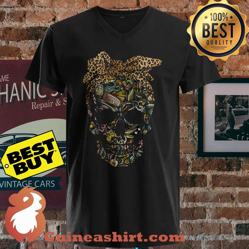 Skull hippie leopard Dandana ladies tee