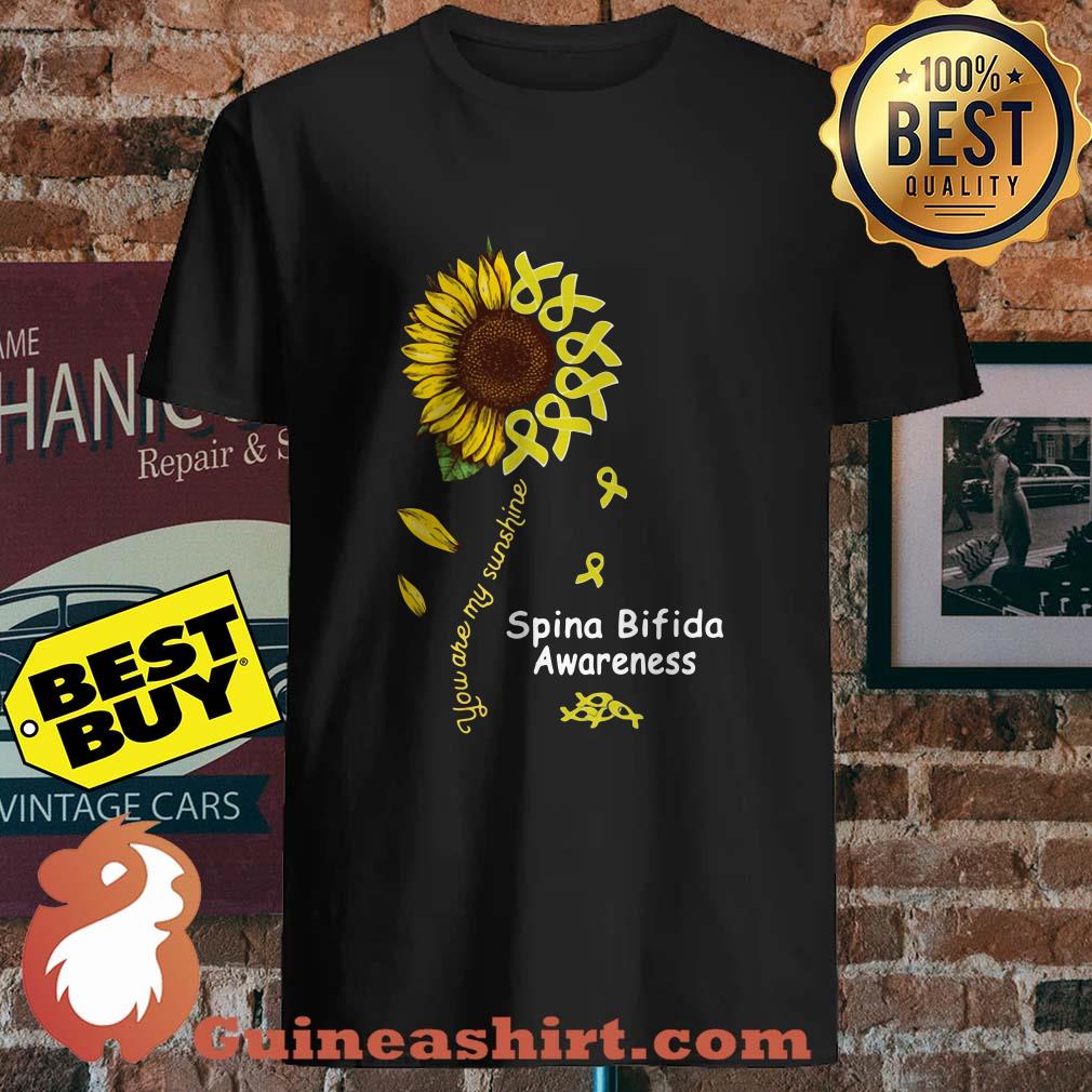 Spina Bifida Awareness you are my sunshine sunflower shirt