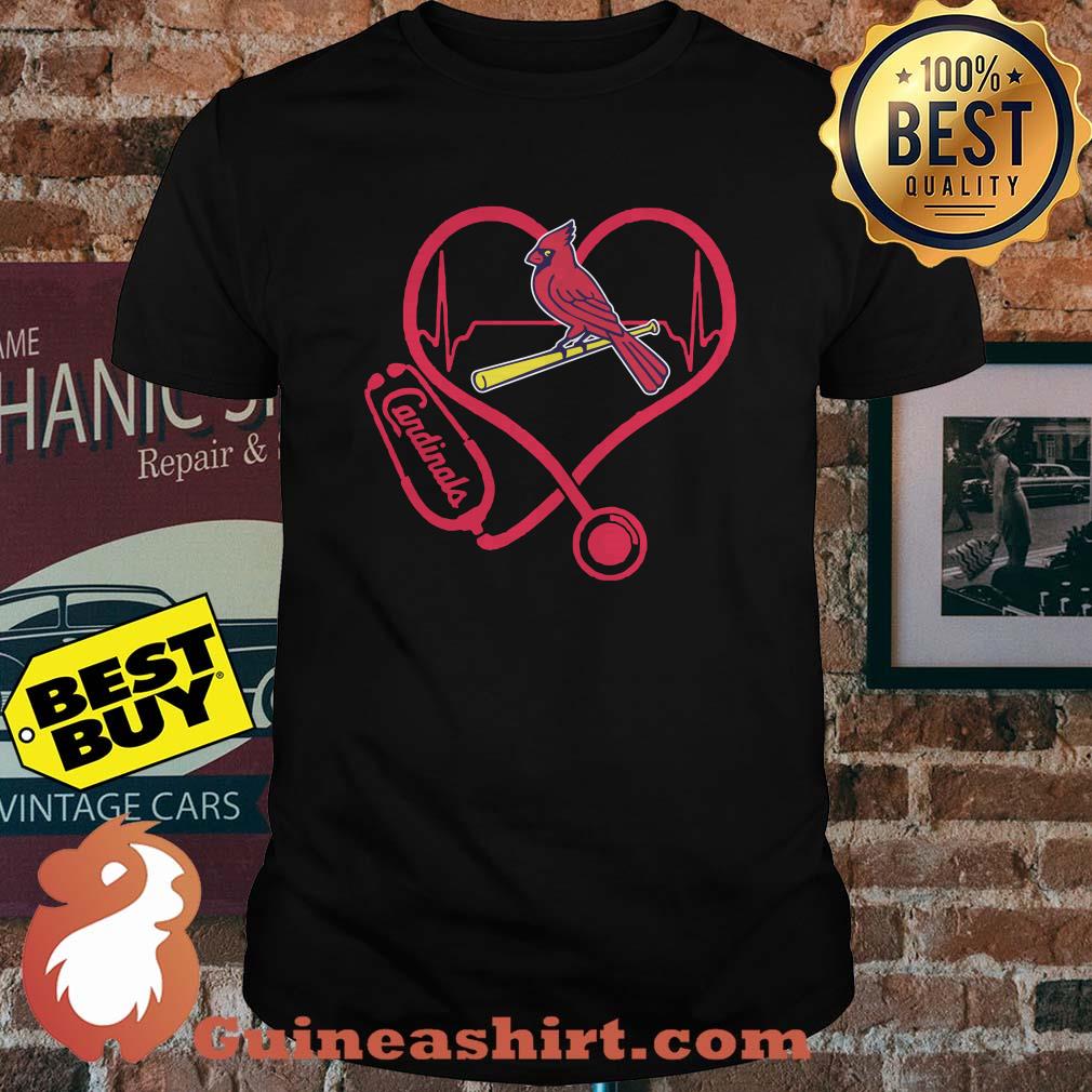 St. Louis Cardinals nurse heartbeat shirt
